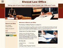 Tablet Screenshot of elwoodlaw.net